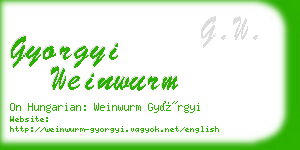 gyorgyi weinwurm business card